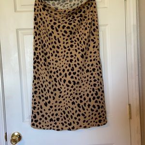 Cheetah print skirt